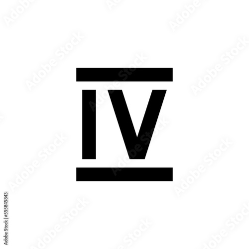 roman numerals ,icon, flat ,style,trendy collection template