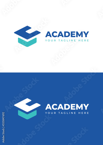 Academy Logo (IC or C Letter with The square academic cap / Mortarboards)