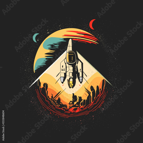 Rocket in space
