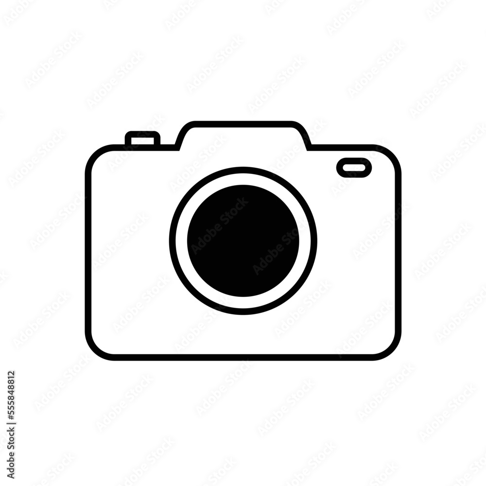 Digital shutter auto focus camera photography logo vector Digital shutter auto focus camera photography logo vector