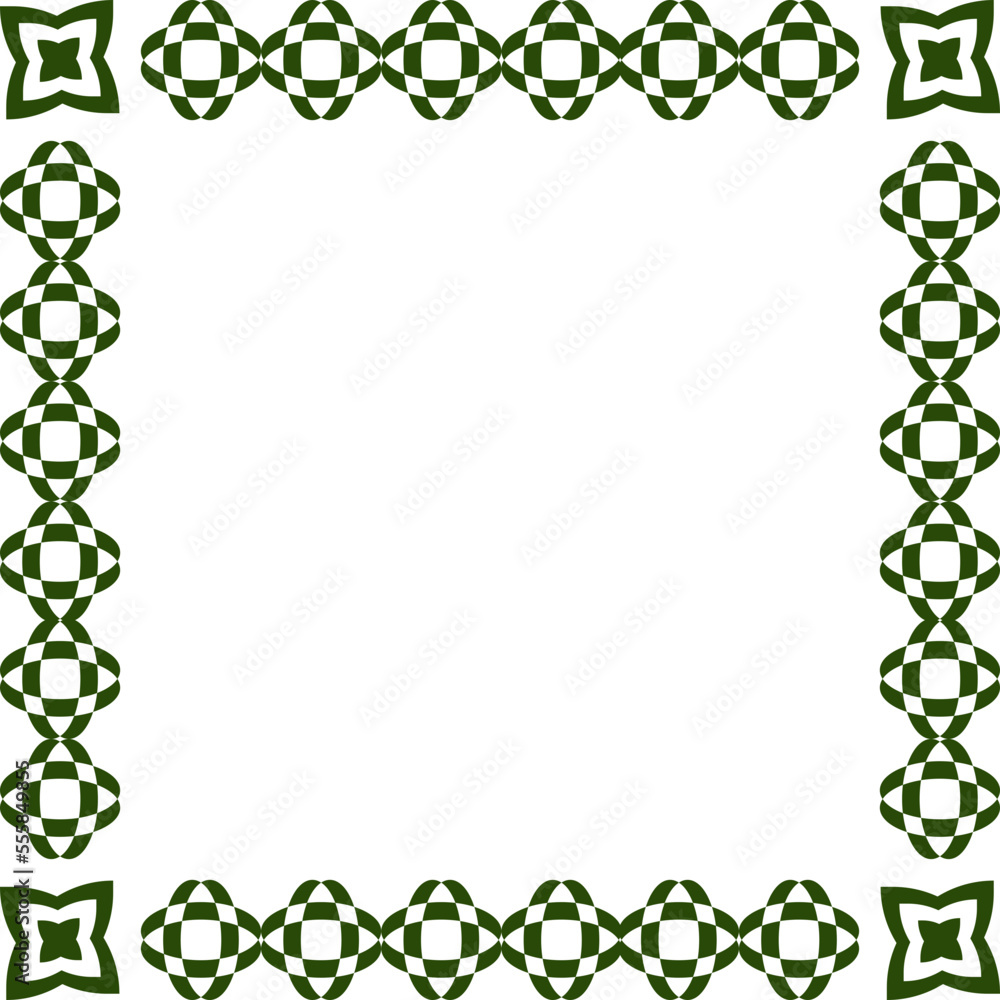Obraz premium An abstract transparent celtic frame design element.