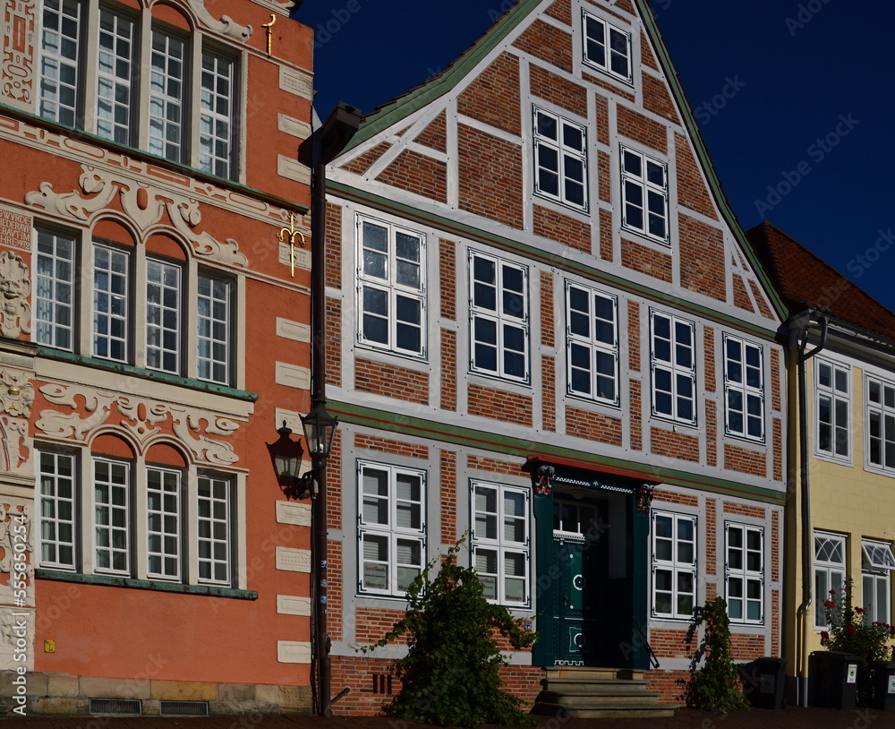 Fototapeta premium Historical Buildings in the Old Hanse Town Stade, Lower Saxony