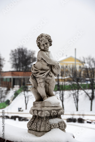 city views in the old part of the city of Ryazan on a winter day