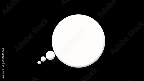 吹き出し 雲 思う 考える シンプル