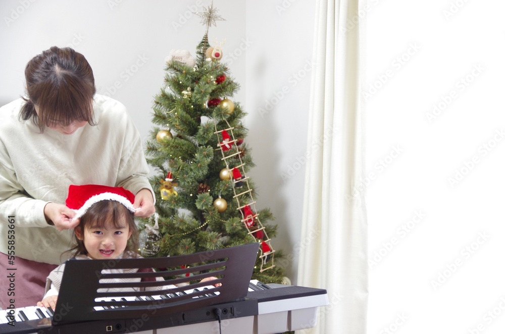 母と娘のクリスマスパーティー