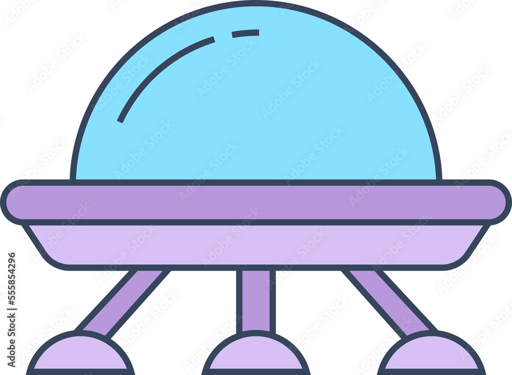 ufo or flying saucer icon illustration ufo or flying saucer icon illustration