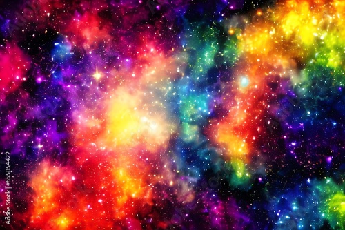 Colorful galaxy background
