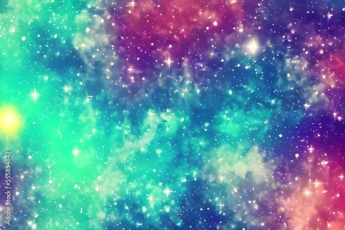 Colorful galaxy background