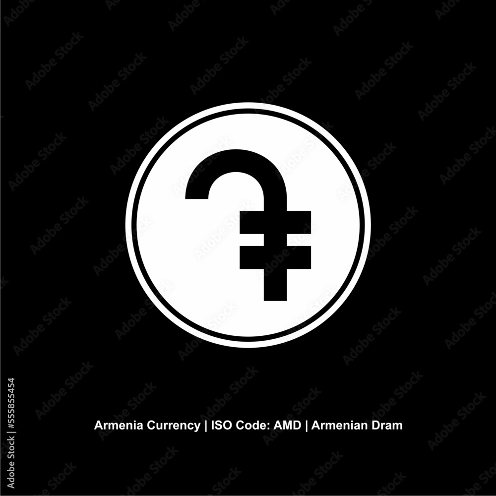 Armenia Currency Symbol, Armenian Dram Icon, AMD Sign. Vector Illustration Armenia Currency Symbol, Armenian Dram Icon, AMD Sign. Vector Illustration