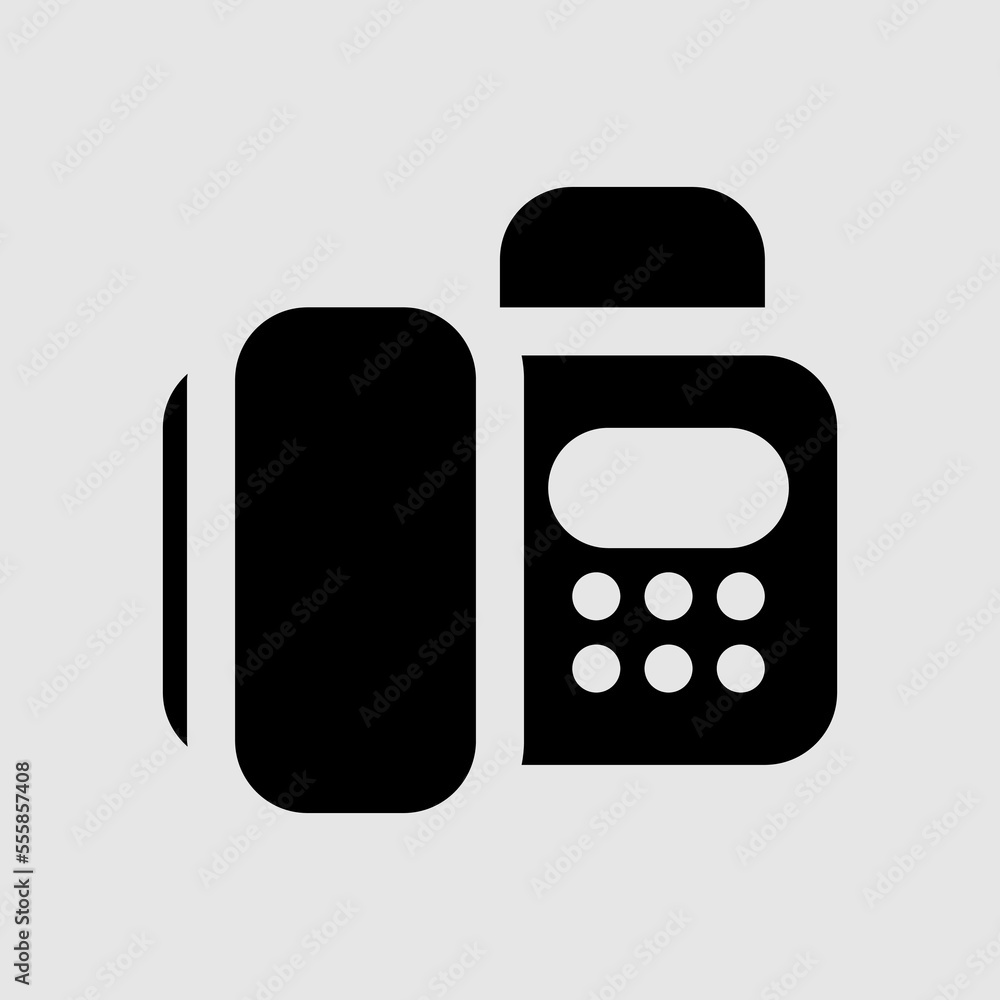 Fax telephone icon in solid style, use for website mobile app presentation Fax telephone icon in solid style, use for website mobile app presentation