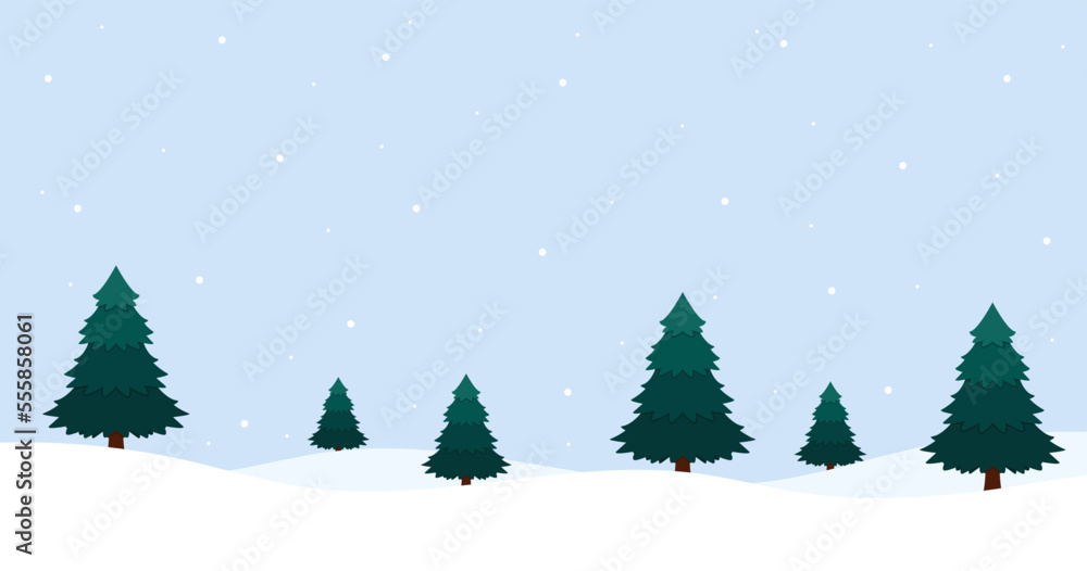 Merry Christmas cards. Christmas, Holiday templates with greetings, Christmas Tree. Banner or header and copy space.
