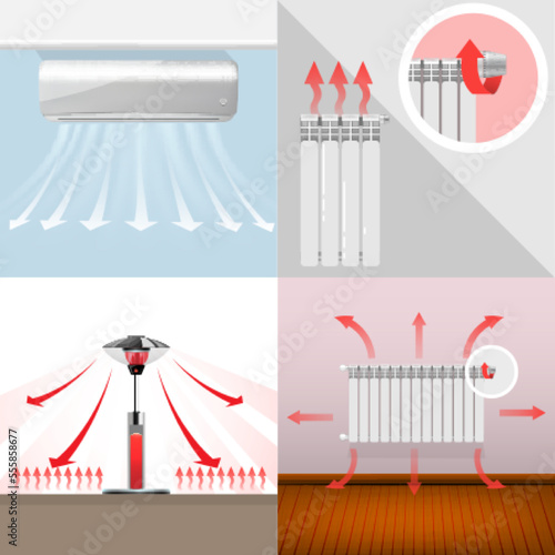 Heaters Flat 2x2 Set