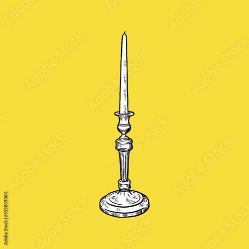 Candelabra icon, Drawing, Antique, Sketch, Vintage