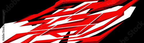 Side body graphic sticker. Abstract racing design concept. Car decal wrap design for motorcycle, boat, truck, car, boat and more.