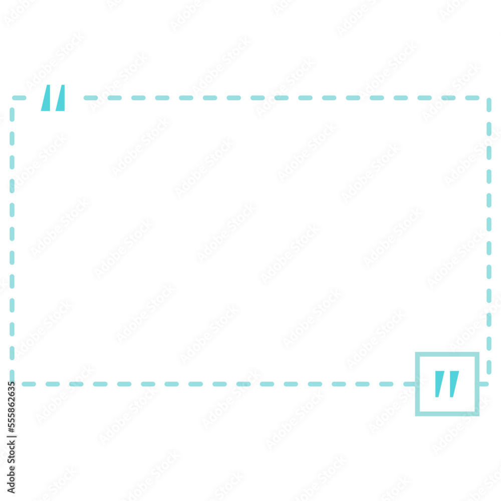 Quote box frame green dashed line rectangle Quote box frame green dashed line rectangle
