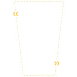 Quote box frame yellow dashed line trapezoid