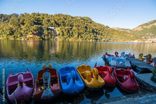 Nainital lake in the autumn months photo