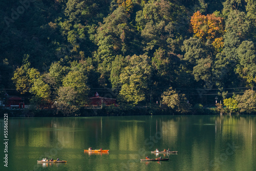 Nainital lake in the autumn months