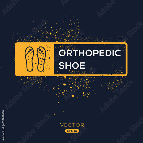 Creative (Orthopedic shoe) Icon, Vector sign.