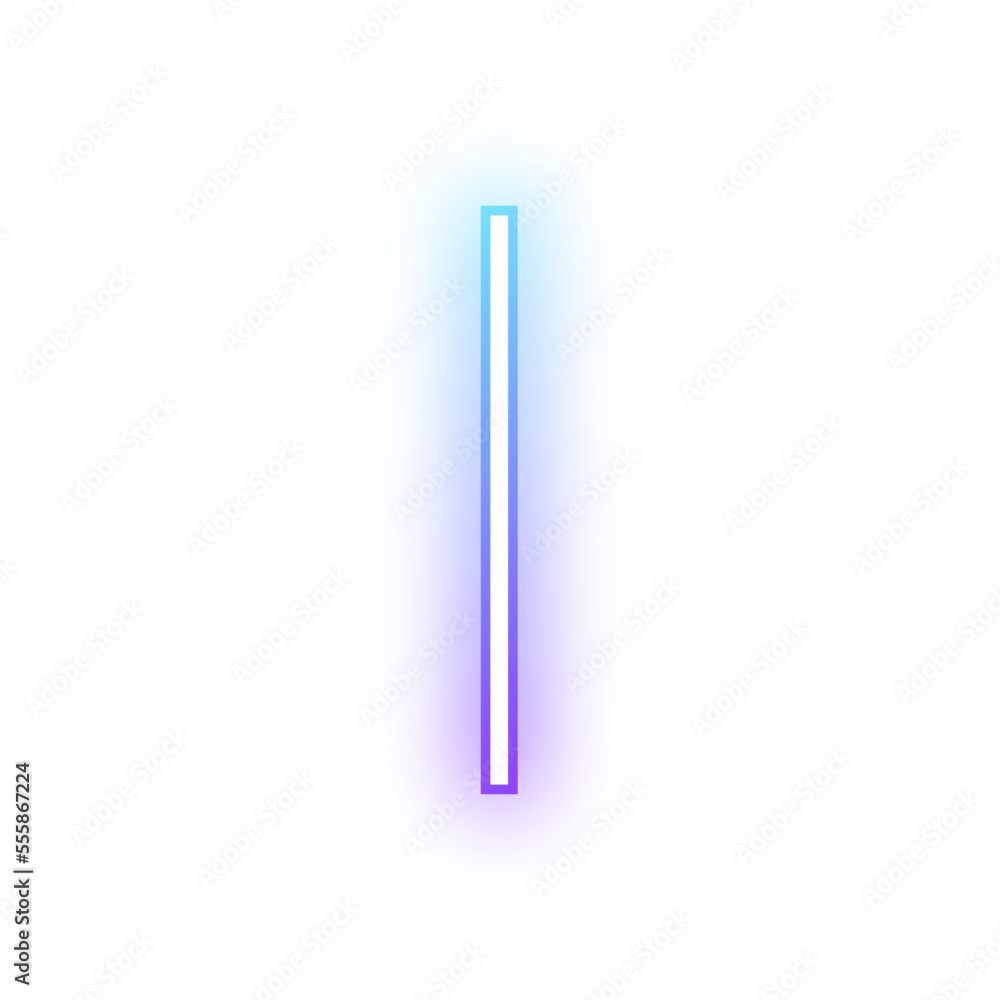 Alphabet uppercase I neon blue purple Alphabet uppercase I neon blue purple