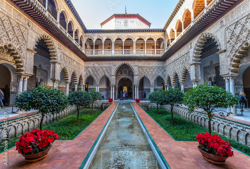 Alcazar of Seville, Andalusia, Spain photo