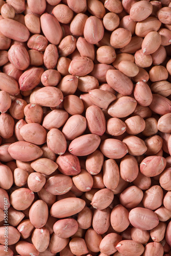 Close up raw peanuts texture background