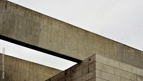 concrete cornice detail of modern building