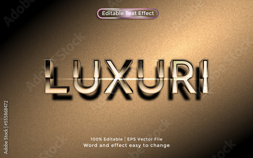 Luxury text  3D style text effect