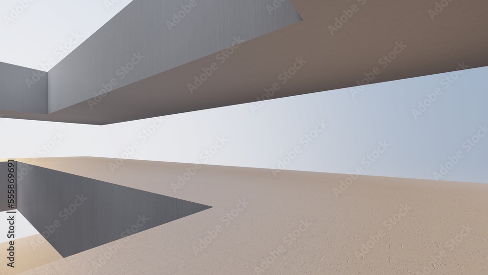 3d rendering architecture background building geometric shape 3d rendering architecture background building geometric shape