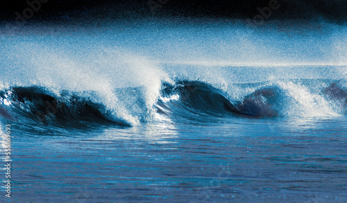 Fototapeta Naklejka Na Ścianę i Meble -  rolling wave, sea, detail