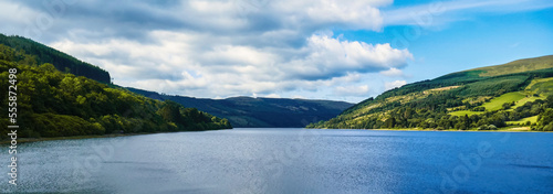 Talybont-on-Usk reservior in the Brecon Beacons National Park, Wales, UK.