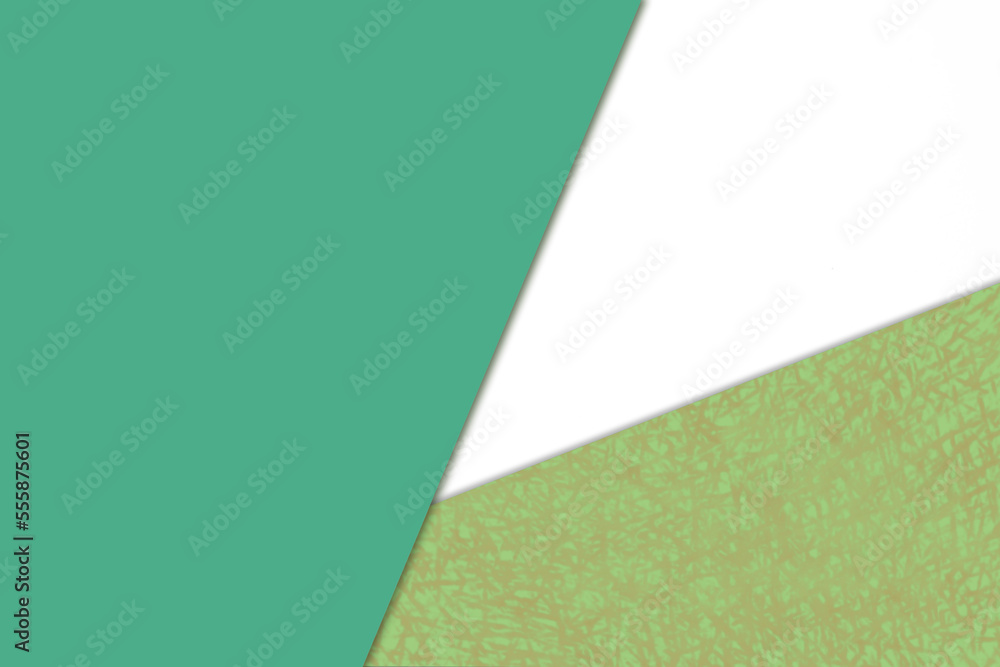 Plain vs textured coloured papers intersecting to form a triangle shape for cover design Plain vs textured coloured papers intersecting to form a triangle shape for cover design
