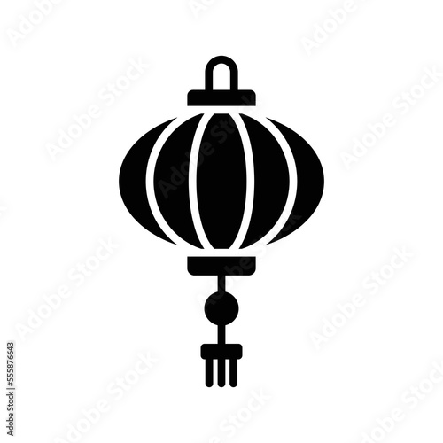 chinese lantern icon vector design template in white background