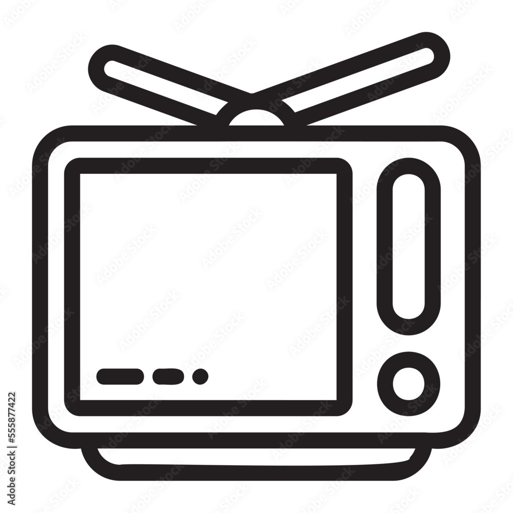 icon Television Home and furniture Illustration icon Television Home and furniture Illustration