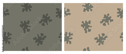 Navy military and army camouflage mountain USSR. Seamless pattern.	 photo