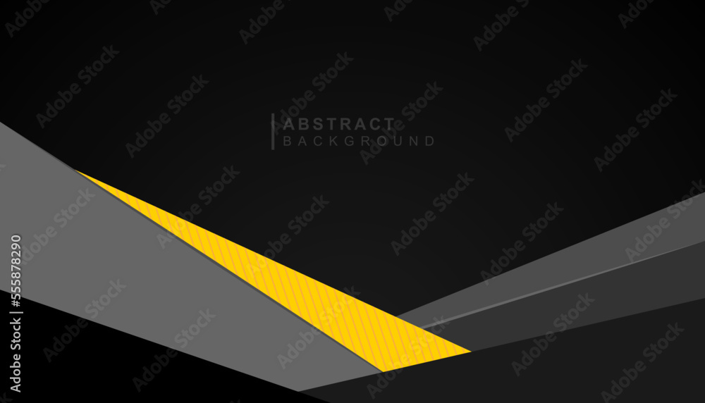 Abstract black and yellow geometric shapes background Abstract black and yellow geometric shapes background