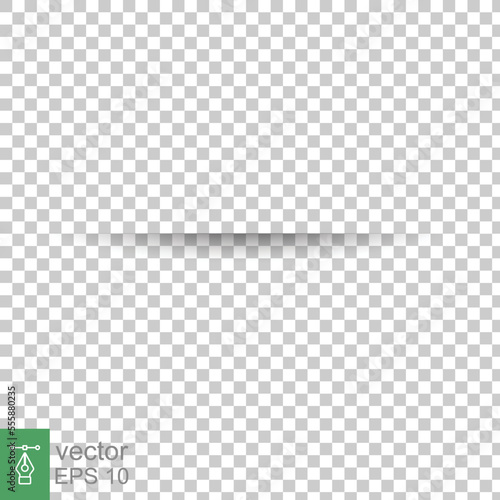 Vector realistic cuts in paper sheet with a shadow on transparent background. 3d incision in the paper, parallel lines. Template design EPS 10.