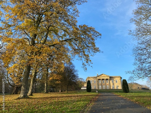 Autumn landscape, autumn in the Roundhay park, Leeds, Great Britain, UK