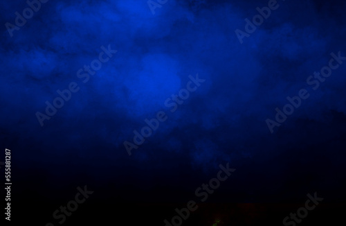 black blue neon horror smoke cloud background for scary horror poster halloween design