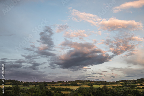 Clouds over rural areas in western Serbia © Branimir
