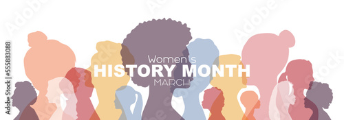 Women's History Month banner. 