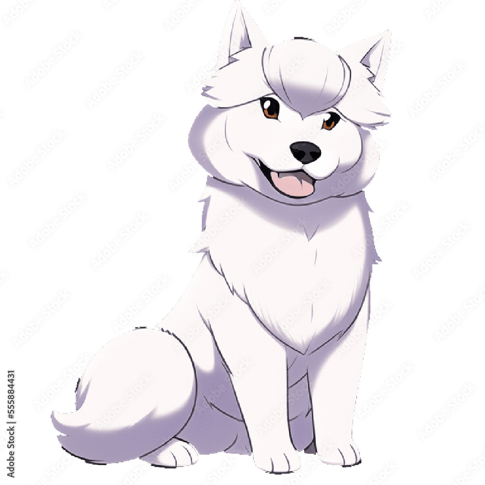 Naklejka premium 犬の高解像度画像イラスト(AI generated image)
