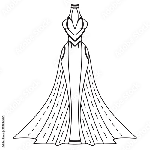 illustration of a dress