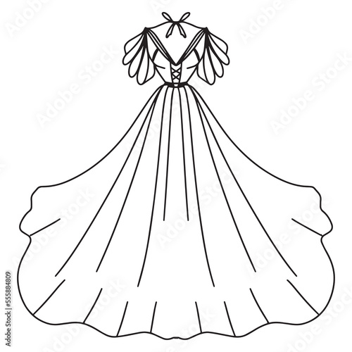 illustration of a dress