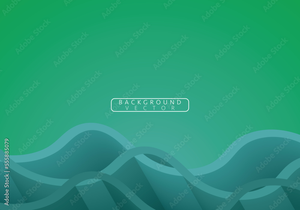 Paper cut style line wave pattern vector. Abstract template with geometric pattern.