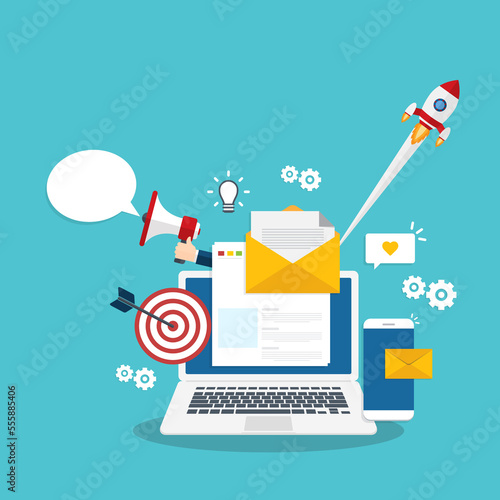 Digital marketing, Email and social media marketing. 