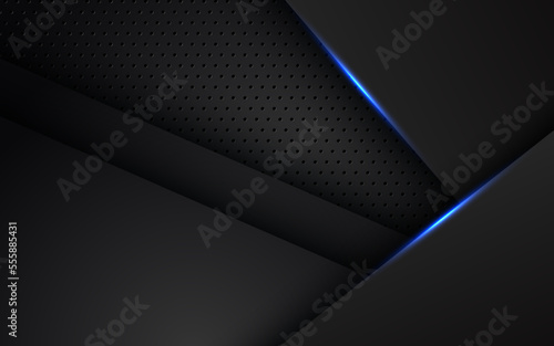abstract light blue black space frame layout design tech triangle concept gray texture background. eps10 vector
