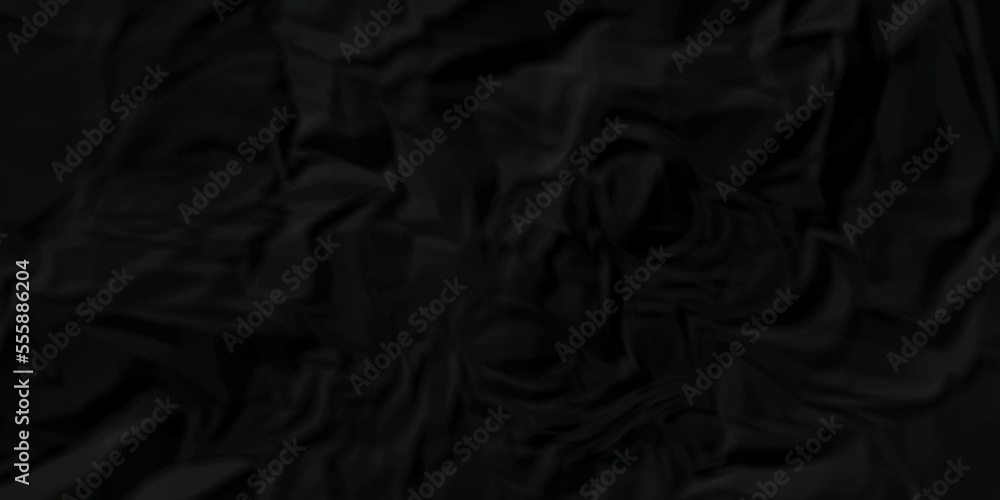 Dark Black facbric paper backdrop crumpled texture. dark black textured crumpled black paper background. panorama black paper texture background, crumpled pattern. Dark Black facbric paper backdrop crumpled texture. dark black textured crumpled black paper background. panorama black paper texture background, crumpled pattern.