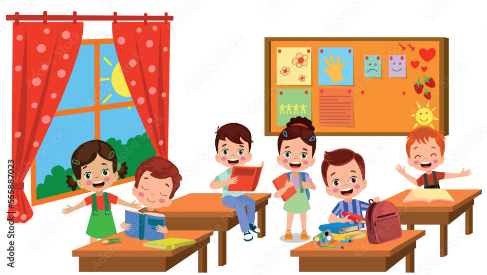 cute students playing games in class at school cute students playing games in class at school