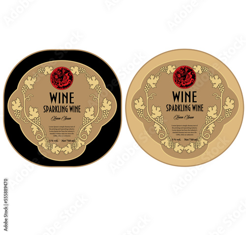 WINE LABEL COLLECTION DECORATIVE STICKER